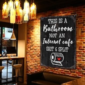economico segno di latta in metallo-1pc sarcastico metallo targa in metallo decorazione del bagno decorazione della parete segni questo è il bagno non è un internet 20x30cm/8&#039;&#039;x12&#039;&#039;
