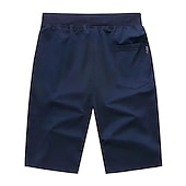 cheap Casual Shorts-Men&#039;s Sweat Shorts Shorts Summer Shorts Beach Shorts Drawstring Elastic Waist Straight Leg Plain Comfort Breathable Short Casual Daily Holiday Cotton Blend Sports Fashion ArmyGreen Black