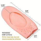 cheap Foot Health-2pcs Foot Care Boat Socks Protector Pedic Shoes Inner Neutral Silicone Hydrating Gel Socks