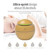 economico Umidificatori e deumidificatori-diffusore di oli essenziali con aroma usb umidificatore ad ultrasuoni per diffusore di aromi domestici diffusore di vapore luce led a 7 colori 130 ml ufficio