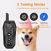economico Addestramento e accessori educativi per cani-addestramento del cane collare antiabbaio collare antiurto lunghezza regolabile suono telecomandato cane elettrico cane portata 500m impermeabile custodia automatica inclusa regolabile flessibile resina di sicurezza nylon abs+pc