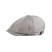 billiga Huvudbonader för herrar-Herr Basker Newsboy hatt Svart Khaki grön Polyester Stylish 1920-talets mode Ledigt Utomhus Dagligen Utekväll Slät Solskyddskräm
