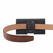 cheap Universal Phone Bags-Leather Phone Belt Case 7.2/6.5/6.2/5.2&#039;&#039; Waist Bag Magnetic Vertical Phone Case for iPhone 14 Pro Max 13 12 11 Pouch Cover Belt Clip