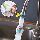 voordelige Kraansproeistukken-2 stks keuken waterfilter kraan hoofd vervanging, 360 verstelbare flexibele tap extender waterbesparende sproeier beluchter nozzle attachment diffuser badkamer accessoires