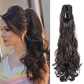 economico Code-Gancio Code Classico / sintetico / Facile da indossare Capelli sintetici Pezzo di capelli Estensione capelli Ondulato / Onda naturale 22 pollici Festa / Serata / Da tutti i giorni / Da mare