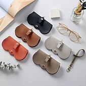 cheap Jewelry &amp; Cosmetic Storage-Leather Glasses Case Sunglasses Pouch, Portable Eyeglass Carrying Case, Cute men &amp; women, Multicolour