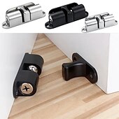 cheap Building Supplies-1pc Invisible Magnetic Door Stops Non Punching Holders Baby Safety Anti Pinch Catch Floor Plugs Protect Buffer Home Improvement