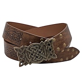 cheap Accessories and More-Warrior Knight Ritter Viking Celtic Knight Retro Vintage Punk &amp; Gothic Medieval Renaissance 17th Century Cosplay Costume Masquerade Waist Belt Men&#039;s Women&#039;s Costume Vintage Cosplay Performance Stage