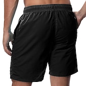 olcso férfi úszónadrág-Férfi Deszkás short Úszónadrágok Rövidnadrágok Zseb hálós béléssel Sima Mokaszinok Légáteresztő Szabadság Alkalmi Hawaii Boho Szürkészöld Fekete