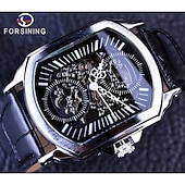 voordelige Mechanische Horloges-forsining retro heren mechanisch horloge luxe mode zakelijk automatisch skelet polshorloge heren mechanisch waterdicht horloge klok heren