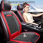 economico Coprisedili per auto-cuscino per auto estivo in perline di legno perline traspiranti cuscino per seggiolino auto sedile singolo quattro stagioni cuscino fresco generale pezzo unico