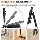 cheap Tool Accessories-Multi-Function Scribing Tool, Construction Pencil, Tiling Pave Woodworking Outlines Circles Profiling Contour Gauge With Woodworking Scribing Pen