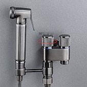 お買い得  ビデ用蛇口-バスルームハンドヘルドシャワービデシャッタフスプレーウォールマウント、トイレハンドヘルドビデシャワースプレー壁掛けおむつ入浴ペット女性衛生クリーニング