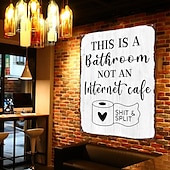 economico segno di latta in metallo-1pc sarcastico metallo targa in metallo decorazione del bagno decorazione della parete segni questo è il bagno non è un internet 20x30cm/8&#039;&#039;x12&#039;&#039;