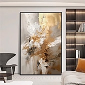 ieftine Picturi Abstracte-Confecționat Manual Hang-pictate pictură în ulei Pictat manual Vertical Abstract Contemporan Fără a cadru interior