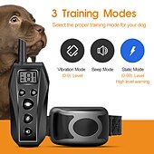 economico Addestramento e accessori educativi per cani-addestramento del cane collare antiabbaio collare antiurto lunghezza regolabile suono telecomandato cane elettrico cane portata 500m impermeabile custodia automatica inclusa regolabile flessibile resina di sicurezza nylon abs+pc