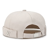 abordables Casquette de baseball pour homme-Unisexe Casquette Docker Chapeaux sans bord Noir Jaune Coton Voyage Plage Extérieur Vacances Plein Ajustable Mode