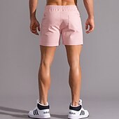 economico Pantaloncini casual-Per uomo Pantaloncini rosa Pantaloncini estivi Pantaloncini casual Tasche Liscio Comfort Traspirante Esterno Giornaliero Per uscire Di tendenza Informale Nero Bianco