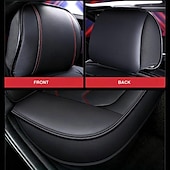 economico Coprisedili per auto-Tappetino per Copertura Sedile Auto Anteriore Universale in PU Pelle 5D StarFire Impermeabile Protettore per Sedile Auto Traspirante