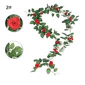 cheap Artificial Plants-1pc Artificial Ivy Privacy Fence Screen 40 X 120 UV-Anti Fake Leaves Vines Grass Wall for Patio Balcony Privacy Garden Wedding Decoration