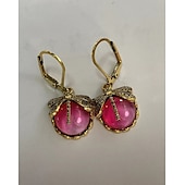 abordables Pendientes-Mujer Pendiente Estilo retro Libélula Vintage Fresco Aretes Joyas Granate / Piedra lunar / Azul vaquero Para Boda Fiesta 2 piezas