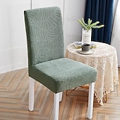 baratos Capa para Cadeira de Jantar-Capa de cadeira de jantar repelente de água capa elástica para assento de cadeira elastano com protetor elástico inferior para sala de jantar cerimônia de casamento durável lavável