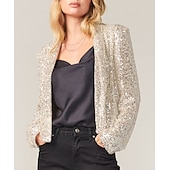 economico impacchi per gli invitati al matrimonio-scialli avvolgenti da donna sparkle&amp;amp; brillano eleganti impacchi nuziali autunnali con paillettes a maniche lunghe con glitter per la festa primavera/autunno&amp;amp; estate