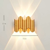 economico applique da esterno-lampada da parete a led per esterni impermeabile ip65 3w illuminazione su / giù 5/7 testa lampada da parete ip65 impermeabile curva a doppia testa per interni lampada da camera moderna luce bianca