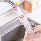 voordelige Kraansproeistukken-2 stks keuken waterfilter kraan hoofd vervanging, 360 verstelbare flexibele tap extender waterbesparende sproeier beluchter nozzle attachment diffuser badkamer accessoires