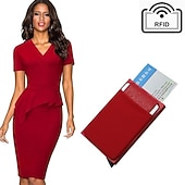 ieftine suporturi pentru carduri și cutii-Portofel de afaceri din aluminiu pentru bărbați cu sau fără buzunar pentru bani suport de carduri de identitate blocare RFID portofel metalic subțire punguță pentru monede