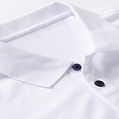 cheap Men&#039;s Classic Polo-Men&#039;s Button Up Polos Polo Shirt Casual Holiday Lapel Short Sleeve Fashion Basic Color Block Button Summer Regular Fit Navy White Red / White Button Up Polos