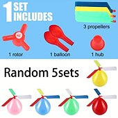 billige Originale leker-ballonghelikoptre ballonger som flyr med fløyte barn flyvende leker bursdagsfest leker strømpe stuffer returgaver til gutter jenter baby shower fester utendørs fest leker kreativ liten gave bursdag