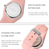 cheap Quartz Watches-SANDA  Womens Watches Casual Fashion Quartz Watch Waterproof Drop Resistant HD Digital Scale Display Women Clock 6056