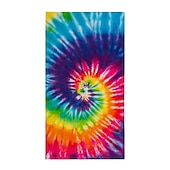abordables ensembles de serviettes de plage-Serviette de plage tie dye, serviettes de plage de couleur hippie sans sable surdimensionnées, grande serviette de bain douce sup, serviette de bain absorbant l&#039;eau pour hommes, femmes, voyage,