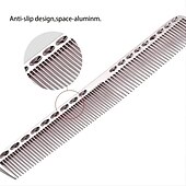 baratos Pentes e escovas de cabelo-4 pçs pente de aço inoxidável profissional pente de alumínio para todos os tipos de cabelo pente de estilo de cabelo pente de corte fino pente de rabo de rato pente de desembaraçar