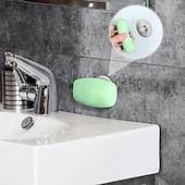 economico organizzatore del bagno-portasapone magnetico autodrenante, portasapone per parete doccia, risparmiatori di sapone in acciaio inossidabile per saponetta, portasapone da cucina / bagno, portasapone facile da pulire per doccia