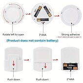 halpa Puck valot-3/6 kpl led kaapin alla oleva valo himmennettävä cob yövalo kaukosäätimellä kaappivalot vaatekaappi kaappi kaappi keittiöön