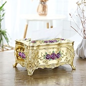 cheap Storage &amp; Organization-Tissue Box Holder, Vintage Toilet Paper Holder, Elegant Acrylic Facial Tissue Napkin Dispenser Holder For Bedroom, Coffee Table, Bathroom, Home, Restaurant, Wedding