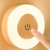 economico Luci del disco-Luce Touch Lampada Led Rubinetto 3 Colori Lampada Regolabile Per Armadio Lampada Portatile Senza Fili Sottopensile Lampada Dimmerabile Per Camera Da Letto Cucina Bancone Scale Corridoio
