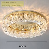 זול נברשות ייחודיות-60 cm עיצוב ייחודי נורות תקרה פלדת אל חלד כרום LED סגנון נורדי 110-240 V