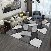 abordables Alfombras de impresión digital 3D-Alfombra geométrica para sala de estar, alfombra abstracta, alfombra para dormitorio, mesa de café rectangular cubierta junto a la cama