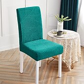 baratos Capa para Cadeira de Jantar-Capa de cadeira de jantar repelente de água capa elástica para assento de cadeira elastano com protetor elástico inferior para sala de jantar cerimônia de casamento durável lavável