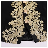 Недорогие Наряды-Ретро Средневековый Эпоха возрождения Пальто Брюки Инвентарь Принц барин Вышивка Вышивка Маскарадный костюм Муж. Королевский Карнавал Маскарад Для вечеринок Венецианский карнавал Взрослые