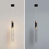 preiswerte Pendelleuchte-LED-Pendelleuchte, dimmbar, 34 cm, Kristall, moderne Kücheninsel-Leuchte, verstellbare Pendelleuchte für Kücheninsel, schwarz-goldener LED-Kronleuchter für Esszimmer, Schlafzimmer, Mini-Pendelstrahler