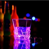abordables Lumières de Noël-Tasse à flash LED Oktoberfest 1 pièce avec interrupteur à capteur tasse lumineuse colorée à whisky tasse à bière colorée à induction pour bar fête boîte de nuit