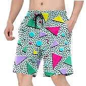 cheap Bottoms-Doll Retro Vintage 1980s Beach Shorts Men&#039;s Costume Vintage Cosplay Vacation Beach Shorts