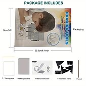 お買い得  知育玩具-光学クリア描画ボードポータブル光学トレーシングボード画像描画ボードトレース描画プロジェクター光学描画ボードスケッチツール子供のための初心者アーティスト