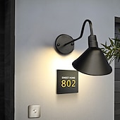 baratos luzes de parede ao ar livre-Candelabro de parede de pescoço de ganso de luz de celeiro externo/interno ip65 à prova d&#039;água montagem em parede de fazenda vintage luminária exterior preto fosco para varanda frontal, casa, garagem,
