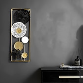 abordables décoration murale en métal-Décoration murale 1pc, décoration murale en métal conçue avec une feuille de lotus, décoration murale suspendue rustique, art mural en métal de ferme, décoration murale moderne pour le bureau de la chambre à coucher du salon