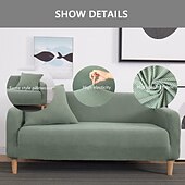 baratos Cobertura de Sofa-capa de sofá capa de sofá jacquard elástico secional poltrona sofá de dois lugares 4 ou 4 ou 3 lugares em forma de l bordô vermelho branco cinza preto liso cor sólida macio durável lavável